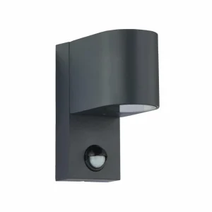 Lindby Applique d'extérieur Gelso, aluminium, 15 cm, GU10, capteur^ Appliques D'Extérieur Avec Détecteur
