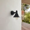 Lindby Applique d'extérieur Keicy, noir, plastique, IP44^ Appliques Murales Extérieures
