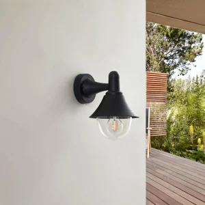 Lindby Applique d'extérieur Keicy, noir, plastique, IP44^ Appliques Murales Extérieures