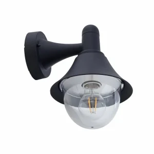 Lindby Applique d'extérieur Keicy, noir, plastique, IP44^ Appliques Murales Extérieures