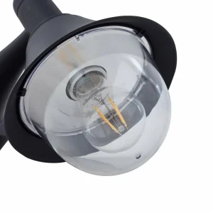 Lindby Applique d'extérieur Keicy, noir, plastique, IP44^ Appliques Murales Extérieures