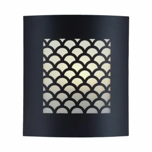 Lindby Applique d'extérieur Mailo en aluminium, gris^ Appliques Murales Extérieures