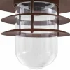 Lindby Applique d'extérieur Meliora, brun rouille, IP44^ Luminaires De Terrasse