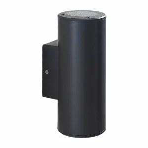 Lindby Applique d'extérieur Nati, 22 cm, anthracite, IP54, ronde^ Appliques Murales Extérieures
