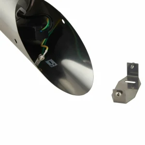 Lindby Applique d'extérieur Statius, gris, acier inoxydable, capteur^ Appliques D'Extérieur Avec Détecteur