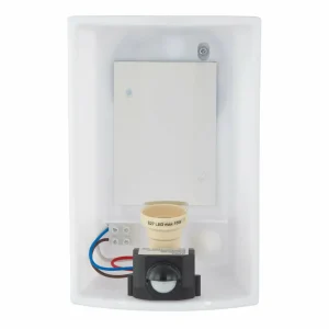 Lindby Applique d'extérieur Vimal, capteur, E27, 26 cm, aluminium^ Appliques D'Extérieur Avec Détecteur