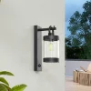 Lindby Applique d'extérieur Yrene, noir, aluminium, capteur^ Appliques D'Extérieur Avec Détecteur