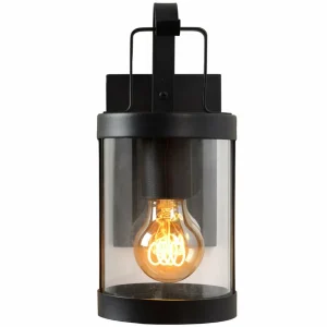 Lucide Applique d'extérieur Lindelo avec verre transparent^ Appliques Murales Extérieures