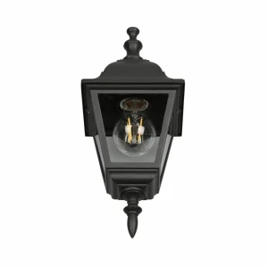 Trio Lighting Applique d'extérieur Livenza, douille en bas, noir, aluminium^ Luminaires De Terrasse