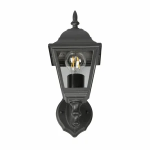 Trio Lighting Applique d'extérieur Livenza, douille en haut, noir, aluminium^ Luminaires De Terrasse