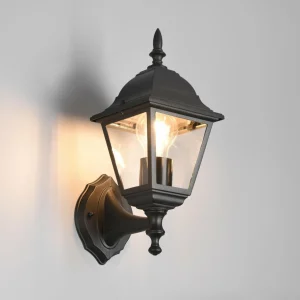 Trio Lighting Applique d'extérieur Livenza, douille en haut, noir, aluminium^ Luminaires De Terrasse