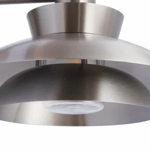 Lucande Applique d'extérieur Thais, gris, acier inoxydable, Ø 25 cm^ Luminaires De Terrasse