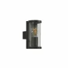 Lucande Applique d'extérieur Zanta, hauteur 19,7 cm, IP65, noir^ Luminaires De Terrasse