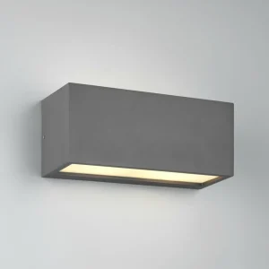 Trio Lighting Applique d'extérieur Mayenne, anthracite, Up- & Downlight, angulaire^ Luminaires De Terrasse