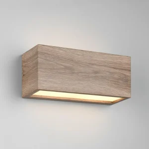 Trio Lighting Applique d'extérieur Mayenne, couleur bois, Up- & Downlight, angulaire^ Luminaires De Terrasse