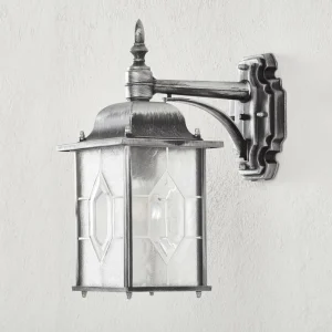 Konstsmide Applique d'extérieur MILANO noir/argent, suspendue^ Appliques Murales Extérieures