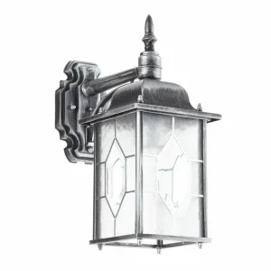 Konstsmide Applique d'extérieur MILANO noir/argent, suspendue^ Appliques Murales Extérieures