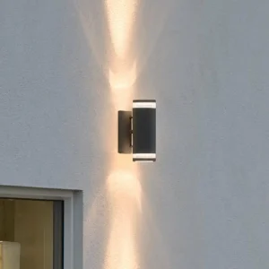 Konstsmide Applique d'extérieur Modena à 2 lampes noire^ Appliques Murales Extérieures