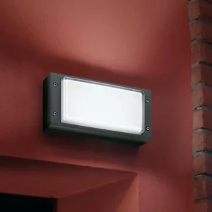 Performance in Lighting Applique d'extérieur moderne BLIZ RING, anthracite^ Appliques Murales Extérieures