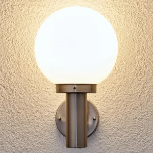 Lindby Applique d'extérieur Nada en inox^ Appliques Murales Extérieures