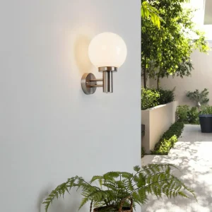Lindby Applique d'extérieur Nada en inox^ Appliques Murales Extérieures