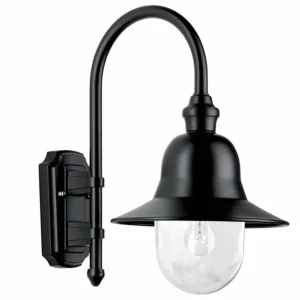 LCD Applique d'extérieur Nios en noir^ Appliques Murales Extérieures
