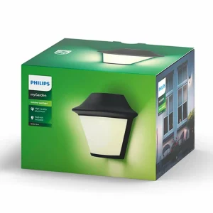 Philips Applique d’extérieur noire Serres myGarden^ Appliques Murales Extérieures
