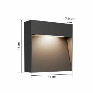 Lucande Applique d'extérieur Noreia rectangulaire^ Appliques Murales Extérieures