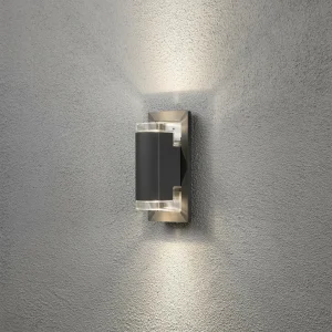 Konstsmide Applique d’extérieur Potenza Up & Down, anthracite^ Appliques Murales Extérieures