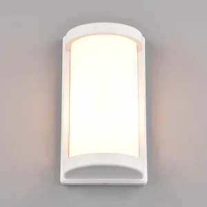Reality Leuchten Applique d’extérieur Puelo alu moulé, blanche^ Appliques Murales Extérieures