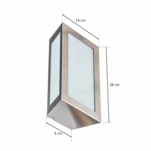 CMD Applique d'extérieur rectangle Long, sans capteur^ Appliques Murales Extérieures