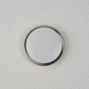 Lindby Applique d'extérieur ronde Fero, acier inoxydable^ Appliques Murales Extérieures