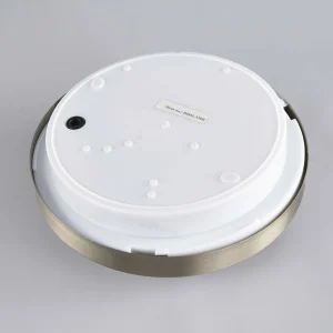Lindby Applique d'extérieur ronde Fero, acier inoxydable^ Appliques Murales Extérieures