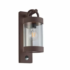 Trio Lighting Applique d'extérieur Sambesi à détecteur, rouille^ Appliques D'Extérieur Avec Détecteur
