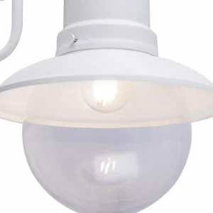 Globo Applique d'extérieur Sella en acier blanc mat^ Appliques Murales Extérieures