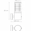 Lucide Applique d’extérieur Solid, douille en haut^ Appliques Murales Extérieures