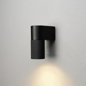 Konstsmide Applique d'extérieur Temi, noir, largeur 11 cm, aluminium^ Appliques Murales Extérieures
