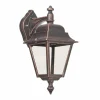 LCD Applique d'extérieur Toulouse de couleur cuivre, suspendue^ Appliques Murales Extérieures