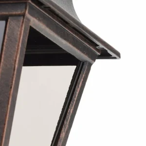 LCD Applique d'extérieur Toulouse de couleur cuivre, suspendue^ Appliques Murales Extérieures