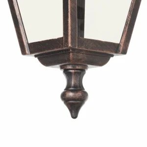 LCD Applique d'extérieur Toulouse de couleur cuivre, suspendue^ Appliques Murales Extérieures
