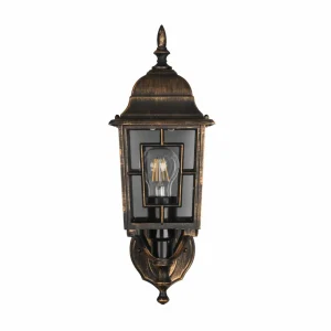 Trio Lighting Applique d'extérieur Volturno, douille en haut, couleur rouille antique^ Luminaires De Terrasse