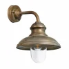 Moretti Luce Applique ext Little Mill 3350 laiton ancien/transp^ Appliques Murales Extérieures