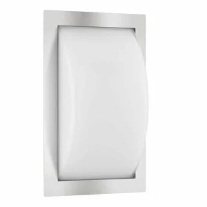 LCD Applique extérieur Ivett E27 acier inox détecteur^ Appliques D'Extérieur Avec Détecteur