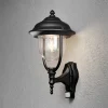 Konstsmide Applique extérieur noire Parma détecteur mvt^ Appliques D'Extérieur Avec Détecteur