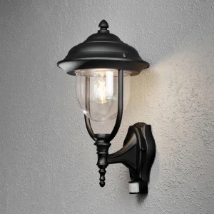 Konstsmide Applique extérieur noire Parma détecteur mvt^ Appliques D'Extérieur Avec Détecteur