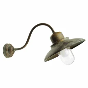 Moretti Luce Applique extérieur Patio 1351 laiton ancien/transp^ Appliques Murales Extérieures