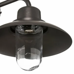 Moretti Luce Applique extérieur Patio laiton bruni, transparent^ Appliques Murales Extérieures