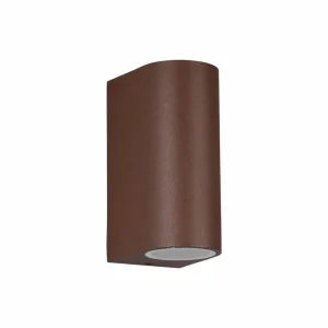 Trio Lighting Applique extérieur Roya up/downlight ronde grise^ Appliques Murales Extérieures
