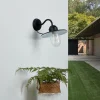 Lindby Applique extérieure noire rustique Filip^ Appliques Murales Extérieures