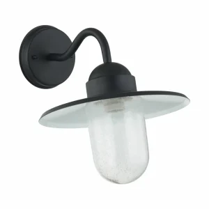 Lindby Applique extérieure noire rustique Filip^ Appliques Murales Extérieures
